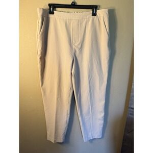 Time and Tru Women's Pull On Dress Pants Beige Size XL (16-18)  Stretch Career